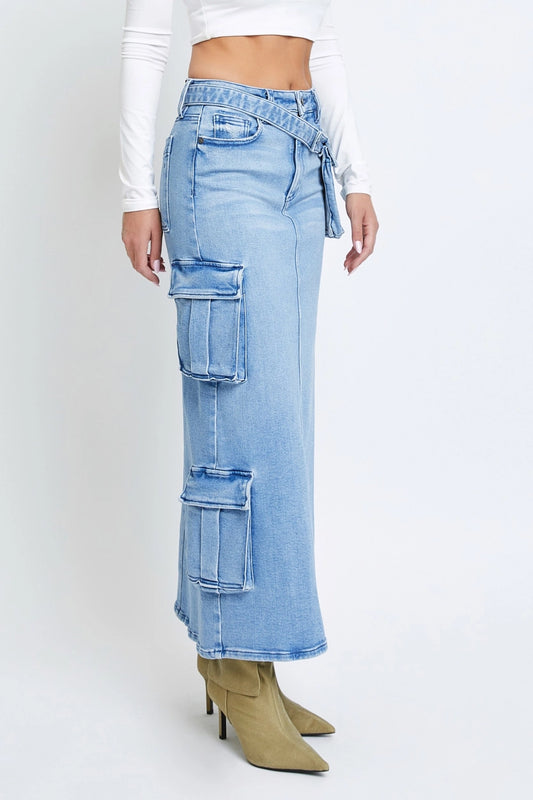 Hidden Denim- Peyton Cargo skirt